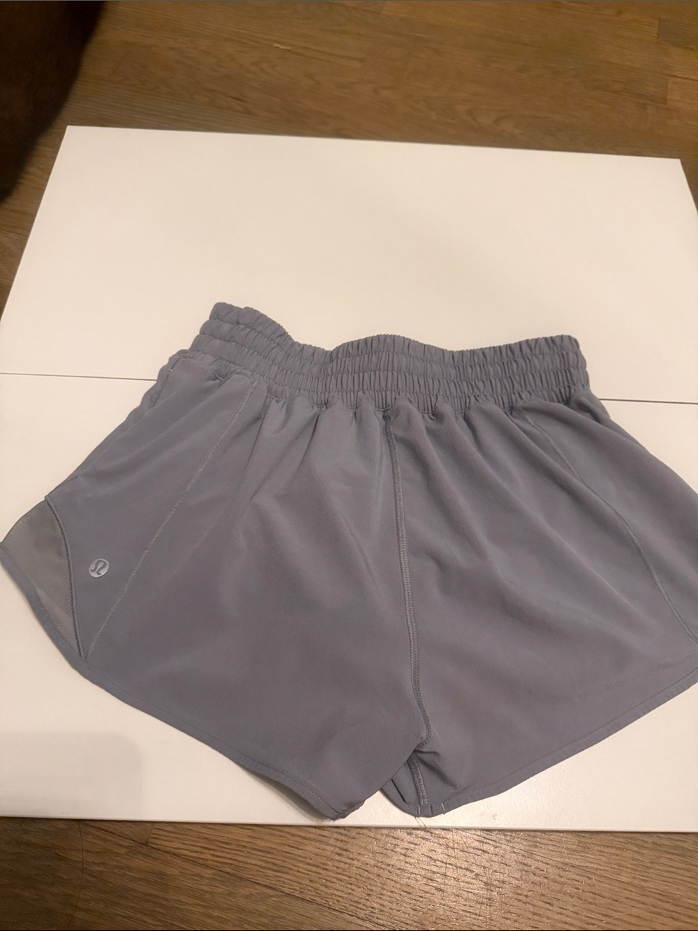 lululemon athletica Rhino gray 2.5” Hotty Hot athletic running shorts